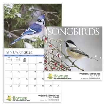 Songbirds Appointment Wall Calendar - Stapled